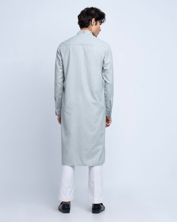 Premium Embroidered Cotton Panjabi - Image 3