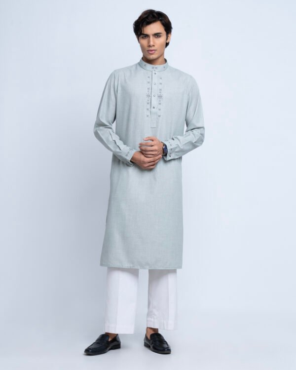 Premium Embroidered Cotton Panjabi