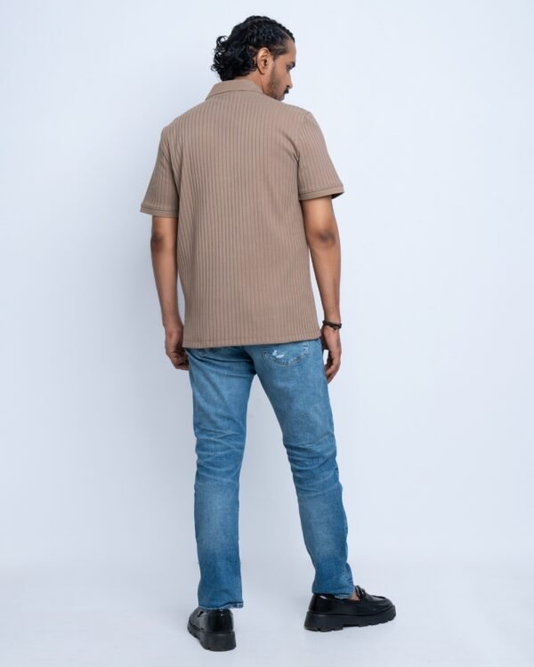 Perry Ellis Men’s Zipper Polo T-Shirt - Image 3