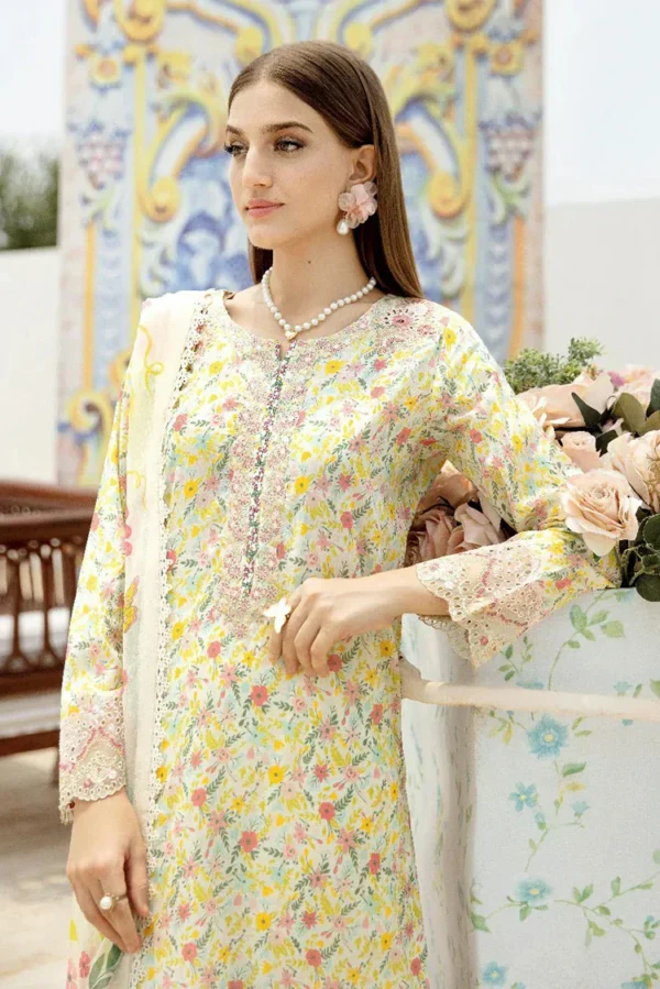 Ramsha - Rangrez Embroidered Lawn- Unstitched - Image 3
