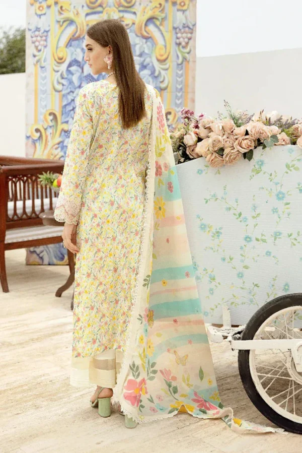 Ramsha - Rangrez Embroidered Lawn- Unstitched - Image 4
