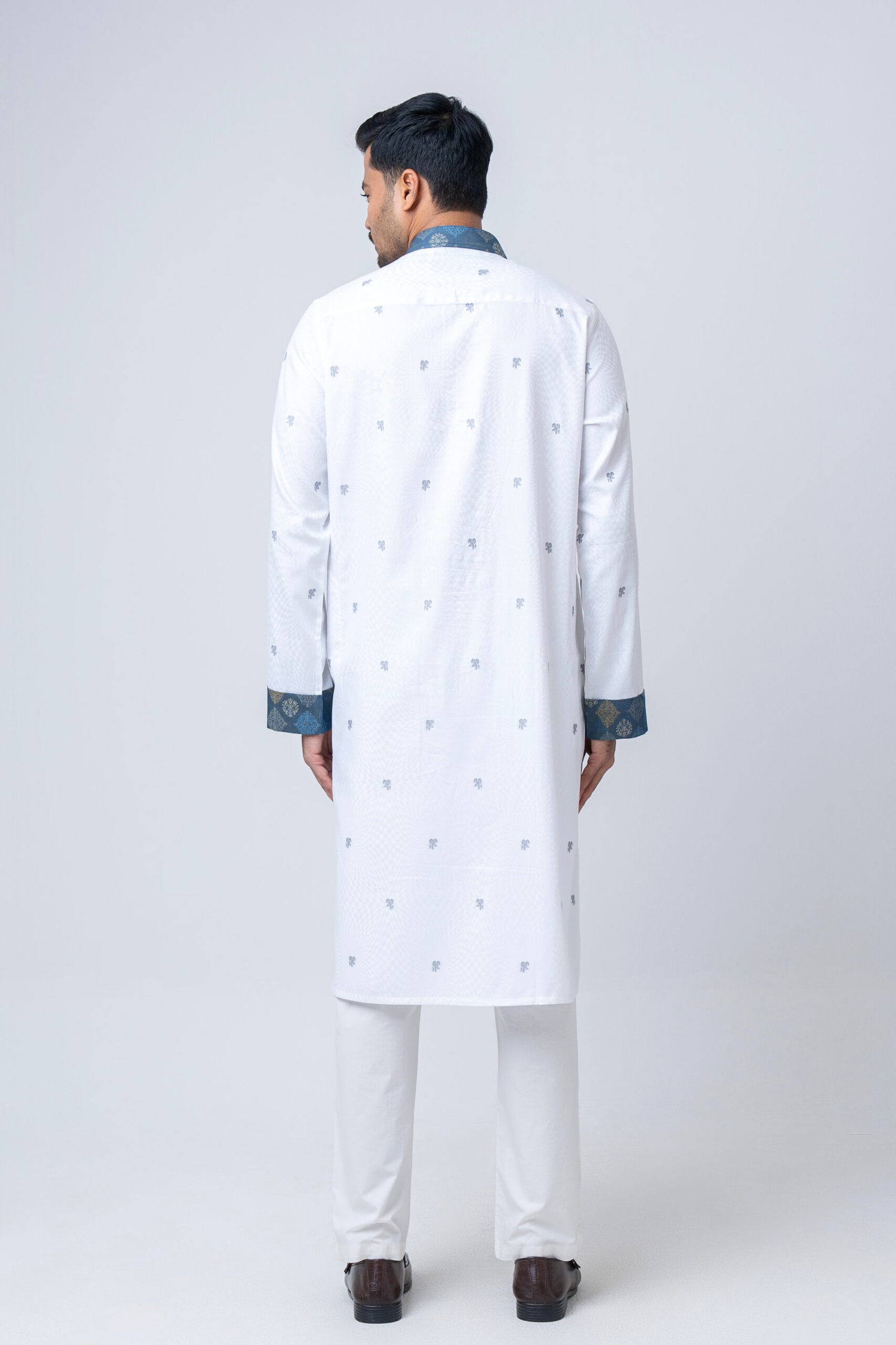 Classic Contrast Panjabi - Image 4