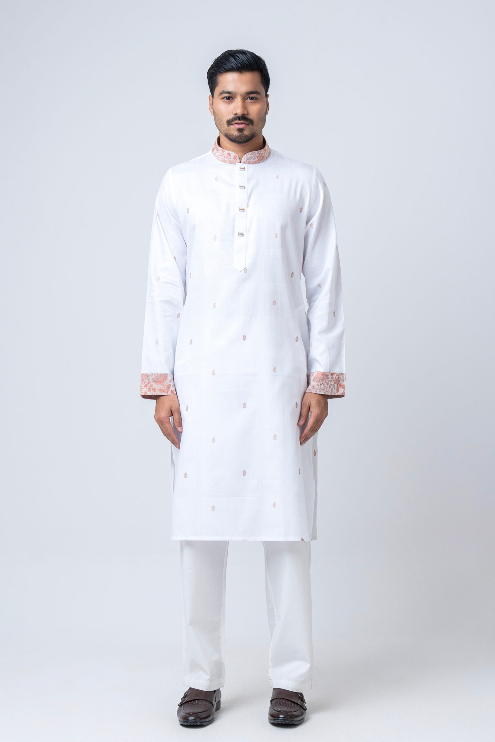 Classic Contrast Panjabi - Image 2